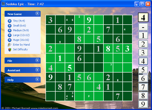 WinSudoku Screenshot